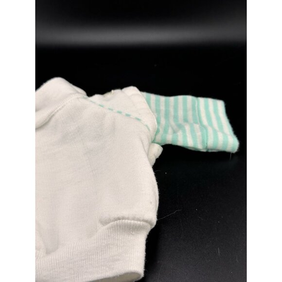 Vtg Cabbage Patch Kids Green Teal White Stripe 1983 Track Suit Coleco Shirt Top - Picture 3 of 9